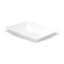 PacknWood 210ECOD140, 5.08x3.25x1.15-Inch Eco-Design White Sugarcane Plate, 800/CS