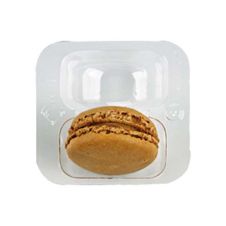 PacknWood 210MACINS2, 2.6-inch Insert for 2 Macarons (1x2) with Clip Closure, 250/CS