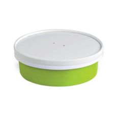 PacknWood 210PC580V, 20-oz Round Buckaty To Go Paper Container, Green, 360/CS. Lids are sold separately