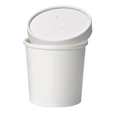 PacknWood 210SOUP24, 20 Oz White Sturdy Paper Cup for Cold & Hot Servings, 500/CS