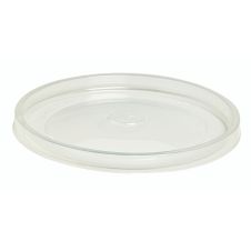 PacknWood 210SOUPLPP157 5.9'' Dia PP Lid for Hot Food for 16/20/24/32-Oz Buckaty Containers, Clear, 360/CS