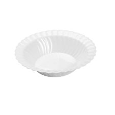 Fineline Settings 211-WH, 10 Oz Flairware Polystyrene White Bowl, 180/CS
