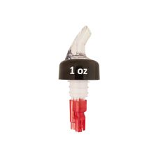 Winco 23752, 1 Oz Red Exact Measured Pourer, 12/PK