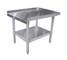 Omcan 24087, 30x15-Inch Equipment Stand with Galvanized Legs and Undershelf, NSF