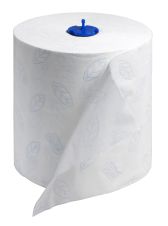 Tork 290094, 7.75" 300 Ft, 2-Ply Premium Extra Soft Matic Hand Towel Roll, White with Leaf Print, 6/Cs 