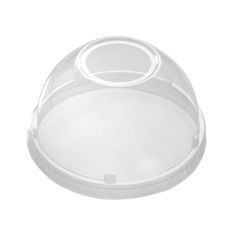 Fineline Settings 3198DLHL, 98 mm PET Dome Lid with 1.3-inch Hole for 12-24 Oz Cold Cups, 1000/CS