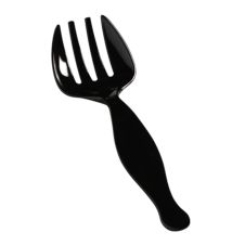 Fineline Settings 3301-BK, 8.5-inch Platter Pleasers Black Individually Wrapped Serving Fork, 144/CS