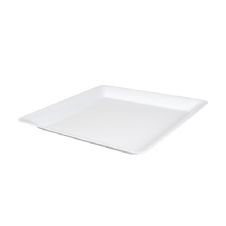 Fineline Settings SQ4616, 16x16-Inch Platter Pleasers White Plastic Square Trays, 20/CS