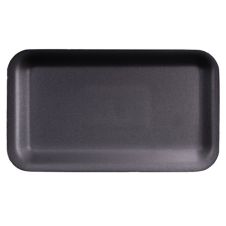 CKF 35SBK, 10.37x5.5x0.5-Inch #35-5S Black Foam Meat Trays, 500/PK