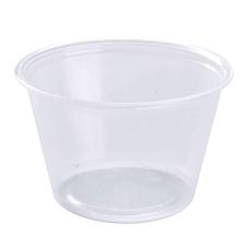 Dart 400PC, 4 Oz Conex Clear Complements Portion Polypropylene Container, 2500/CS. Lids Are Sold Separately.