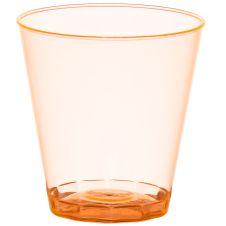 Fineline Settings 402-ORG, 2 Oz. Savvi Serve Orange Plastic Shot Glasses, 2500/CS (Discontinued)