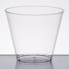 Fineline Settings 409-CL, 9 Oz. Savvi Serve Clear Plastic Shot Glasses, 500/CS