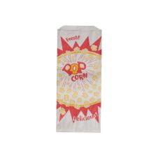 Winco 41003, 1 Oz Benchmark Paper Popcorn Bags, 1000 Bags/Pack
