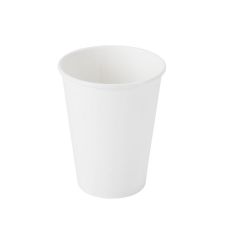 SafePro 412W, 12 Oz White Hot Paper Cups, 1000/Cs