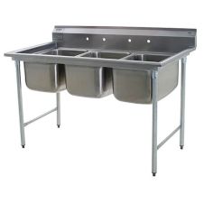 Eagle Group 414-24-3, Stainless Steel Commercial Compartment Sink with Three 24-Inch Bowls, NSF