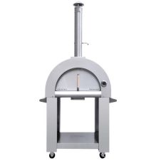 Omcan 43113, 28-inch Stainless Steel Pizza Wood Burning Oven