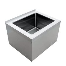 Omcan 44607, 28x20x12-inch Stainless Steel Mop Sink with Drain Basket