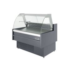 Coldline SDC48, 48-Inch Refrigerated Curved Glass Meat Deli Case with Rear Storage