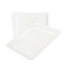 Genpak 4LW, 9.25x7.12x1.25-Inch #4L White Foam Meat Trays, 500/PK