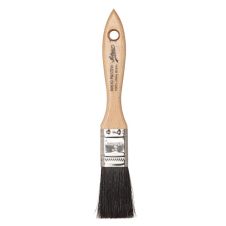 Ateco 60510, 1-Inch Wide Flat Pastry Brush, Black Natural Bristles, Stainless Steel Ferrule