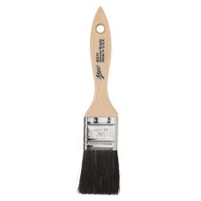 Ateco 60515, 1.5-Inch Wide Flat Pastry Brush, Black Natural Bristles, Stainless Steel Ferrule