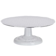 Ateco 612, 12-Inch Metal Revolving Cake Stand with Non-Slip Pad