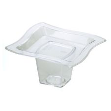 Fineline Settings 6205-CL, 2.75x2.75-Inch Clear Plastic Tiny Tiers, 200/CS