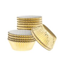 Ateco 6421, 1.75 x 1-Inch Gold Baking Cups, 200 per Box