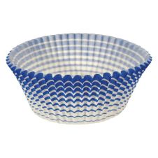 Ateco 6438, 2 x 1.25-Inch Blue Stripe Baking Cups, 200 per Box