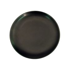 C.A.C. 666-16-BLK, 10-Inch Black Non-Glare Glaze Stoneware Coupe Plate, DZ