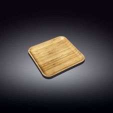 Wilmax WL-771017/A 4x4-Inch Bamboo Plate, 120/CS