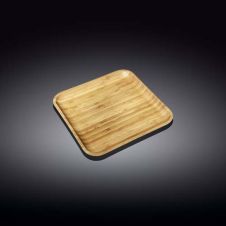 Wilmax WL-771018/A 5Г—5-Inch Bamboo Plate, 120/CS