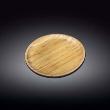 Wilmax WL-771030/A 6-Inch Round Bamboo Plate, 120/CS