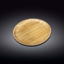 Wilmax WL-771032/A 8-Inch Round Bamboo Plate, 72/CS