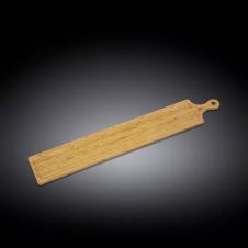 Wilmax WL-771133/A 34.3Г—5.9-Inch Long Serving Bamboo Board With Handle, 12/CS