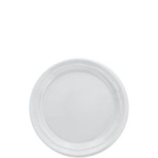 Dart 7PWF, 7-Inch Famous Service White Impact Plastic Plate, 1000/CS