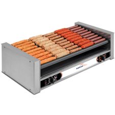 Nemco 8045SXW-SLT, 45 Hot Dog Capacity Slanted Hot Dog Roller Grill with GripsIt Non-Stick Coating, 120V