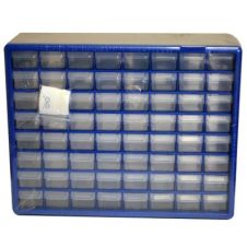 Ateco 8764, 64-Compartment Decorating Tips Storage Box with Stickers