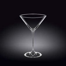 Wilmax WL-888053/2C 10 Oz Crystalline Martini Glass, 12 Set/CS