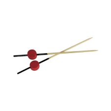 PacknWood 8NPBBATAMI12B, 3-inch Atami Black Bamboo Picks with Red Bead, 300/CS