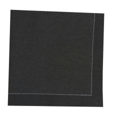 PacknWood 8NPSVCR40BK, 15.8x15.8-inch Luxury Black Night Cotton Table Napkin, 100/PK