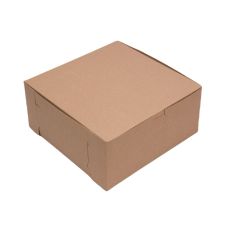 10105CK, 10x10x5-Inch Kraft 1-pc Lock Corner Kraft Cake Box, 100/BD