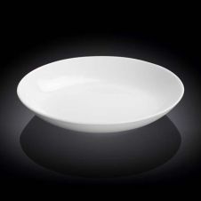 Wilmax WL-991118/A 10-Inch Olivia Round White Porcelain Deep Plate, 18/CS