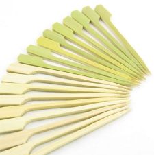 B618 5-Inch Bamboo Paddle Skewers, 100/PK