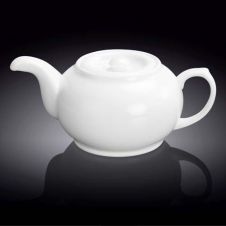Wilmax WL-994011/A 27 Oz White Porcelain Teapot, 24/CS