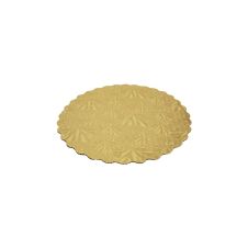 SafePro 9RGS 9-Inch Gold Round Scalloped Cardboard Pads, 0.05 Inches Thick, 200/CS