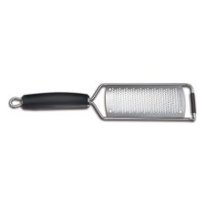 Ambrogio Sanelli A1031000, Stainless Steel Fine Wide Grater with Black Handle