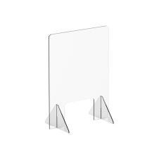 Winco ACSS-2432W, 24x32x14-Inch Clear Acrylic Countertop Safety Shield with 12x8-Inch Window