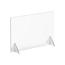 Winco ACSS-4832, 48x32x14-Inch Clear Acrylic Countertop Safety Shield