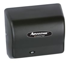 American Dryer AD90-BGH, Advantage Hair Dryer Stays On For 80 Seconds with Steel Cover Black Graphite